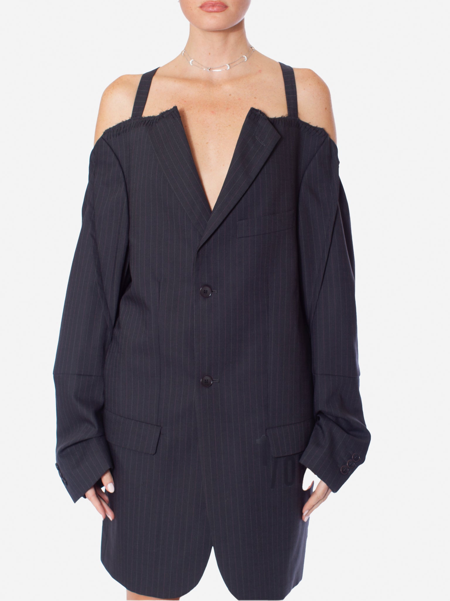 1/OFF PARIS Cut Off Shoulder Vintage Blazer