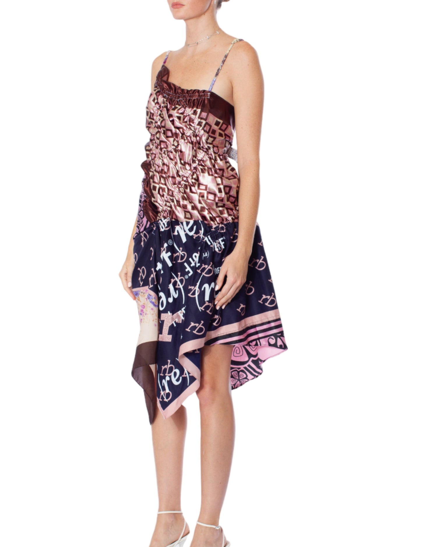 1/OFF PARIS Scarf Slip Mini Dress