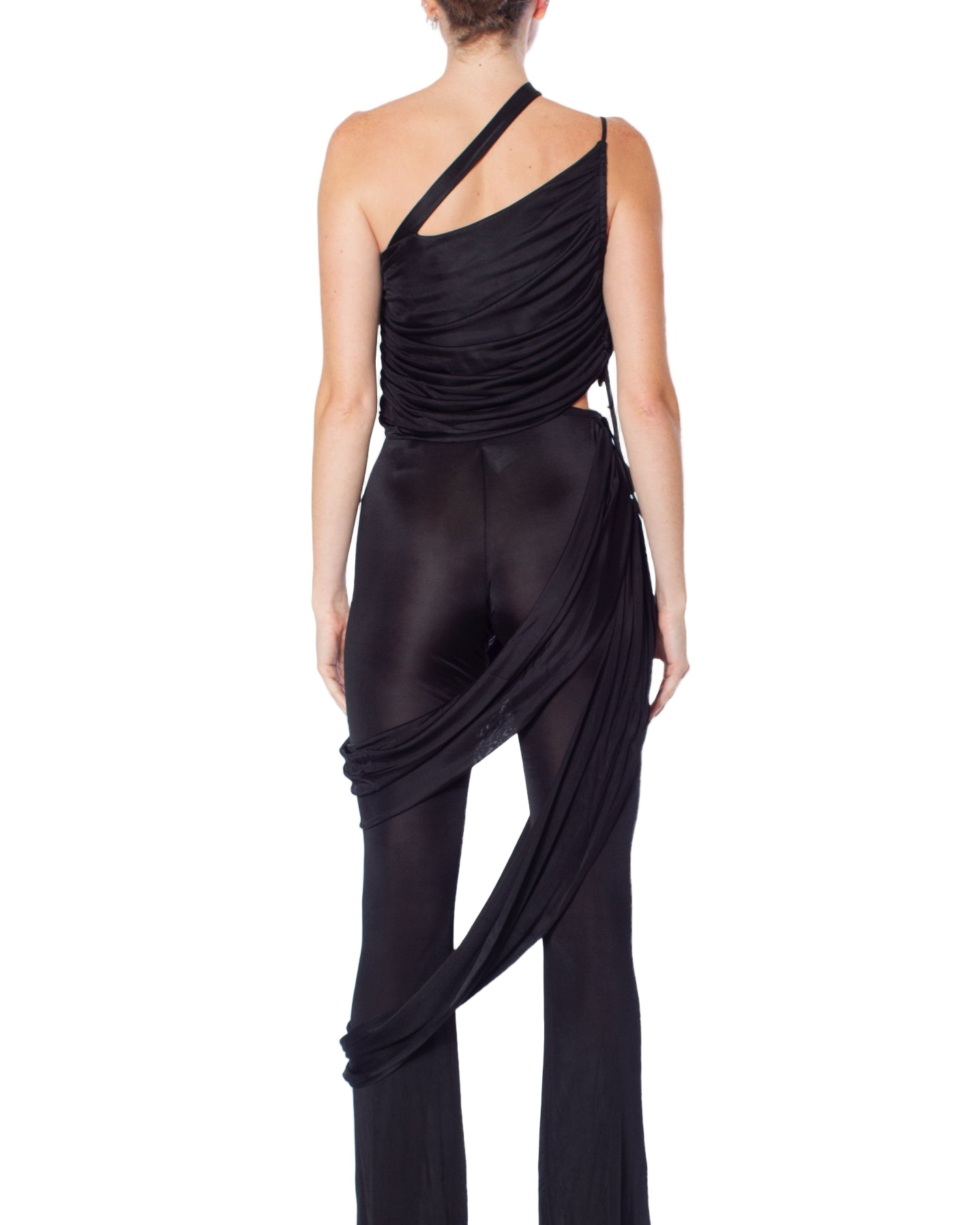 ANDREADAMO Draped Jersey Mono Shoulder Top