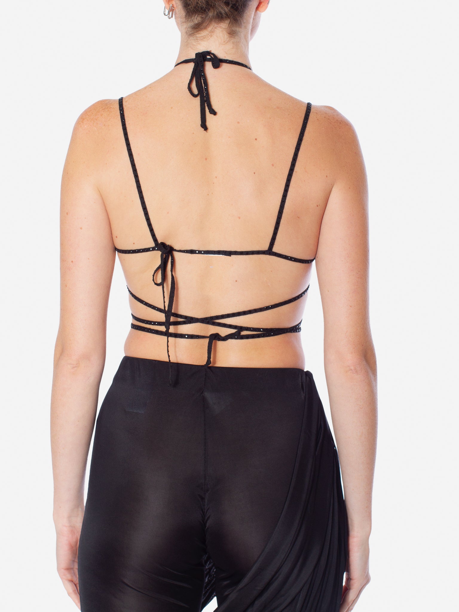 ANDREADAMO Full Strass Fig Leaf Bralette