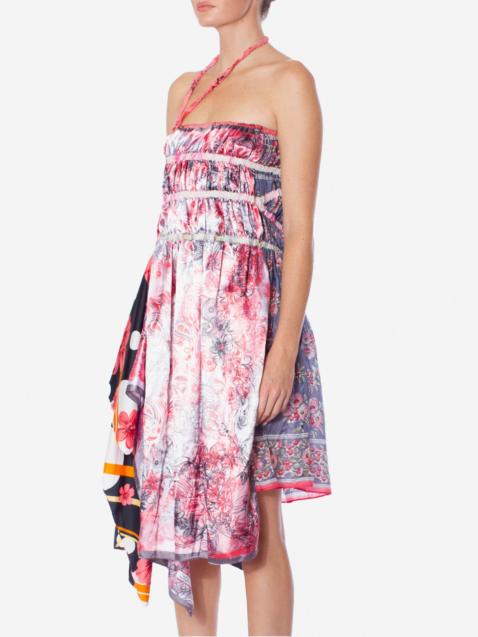 1/OFF PARIS Silk Scarf Elastic Skirt/Dress