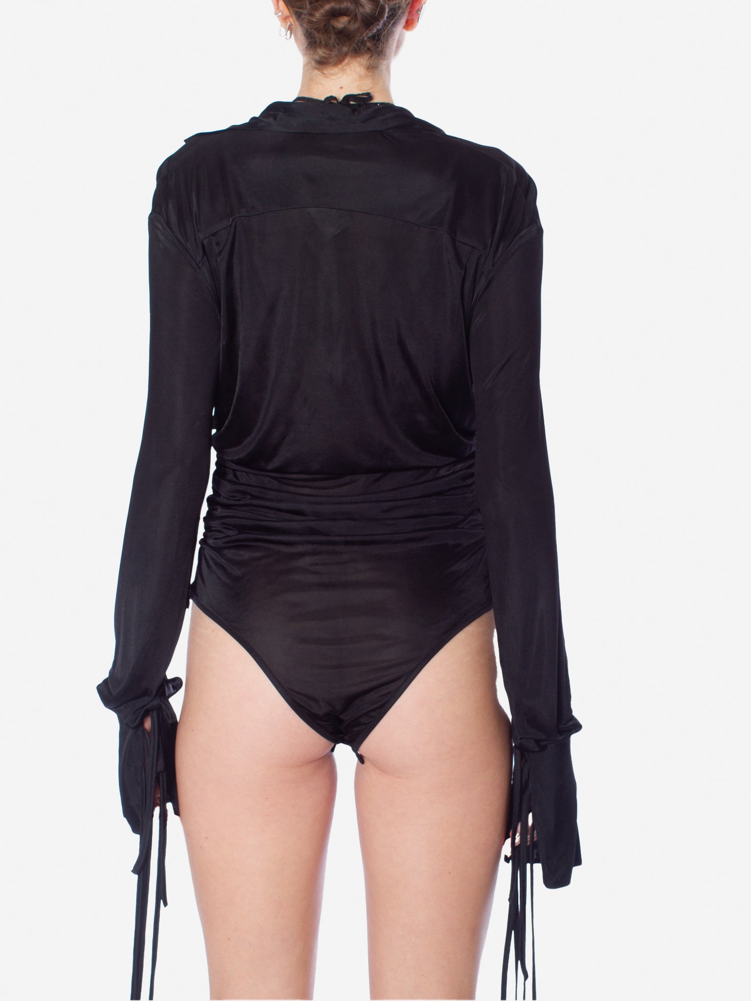 ANDREADAMO Draped Jersey Bodysuit