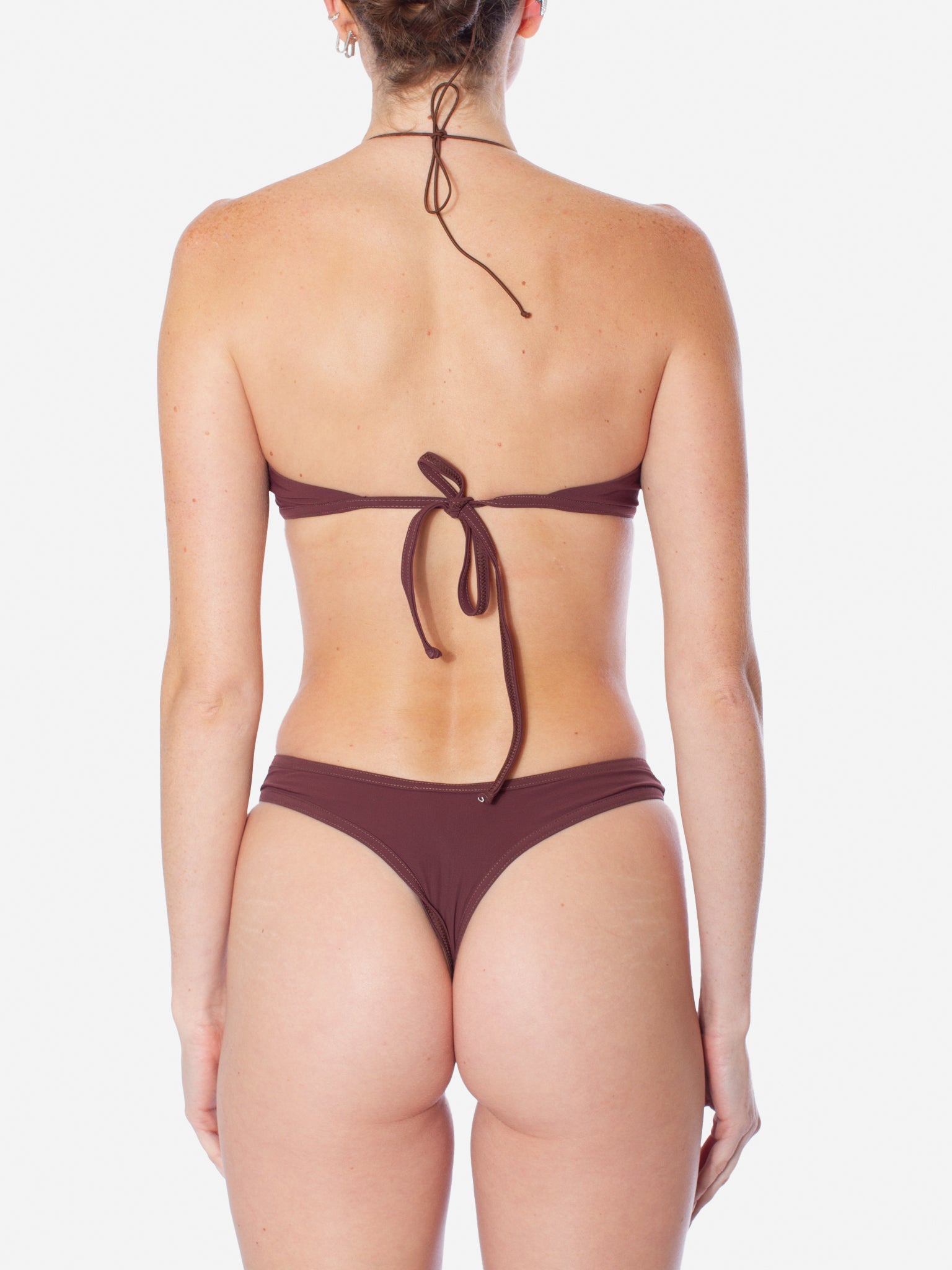 ANDREADAMO Overlapping Bikini with Cut-Out