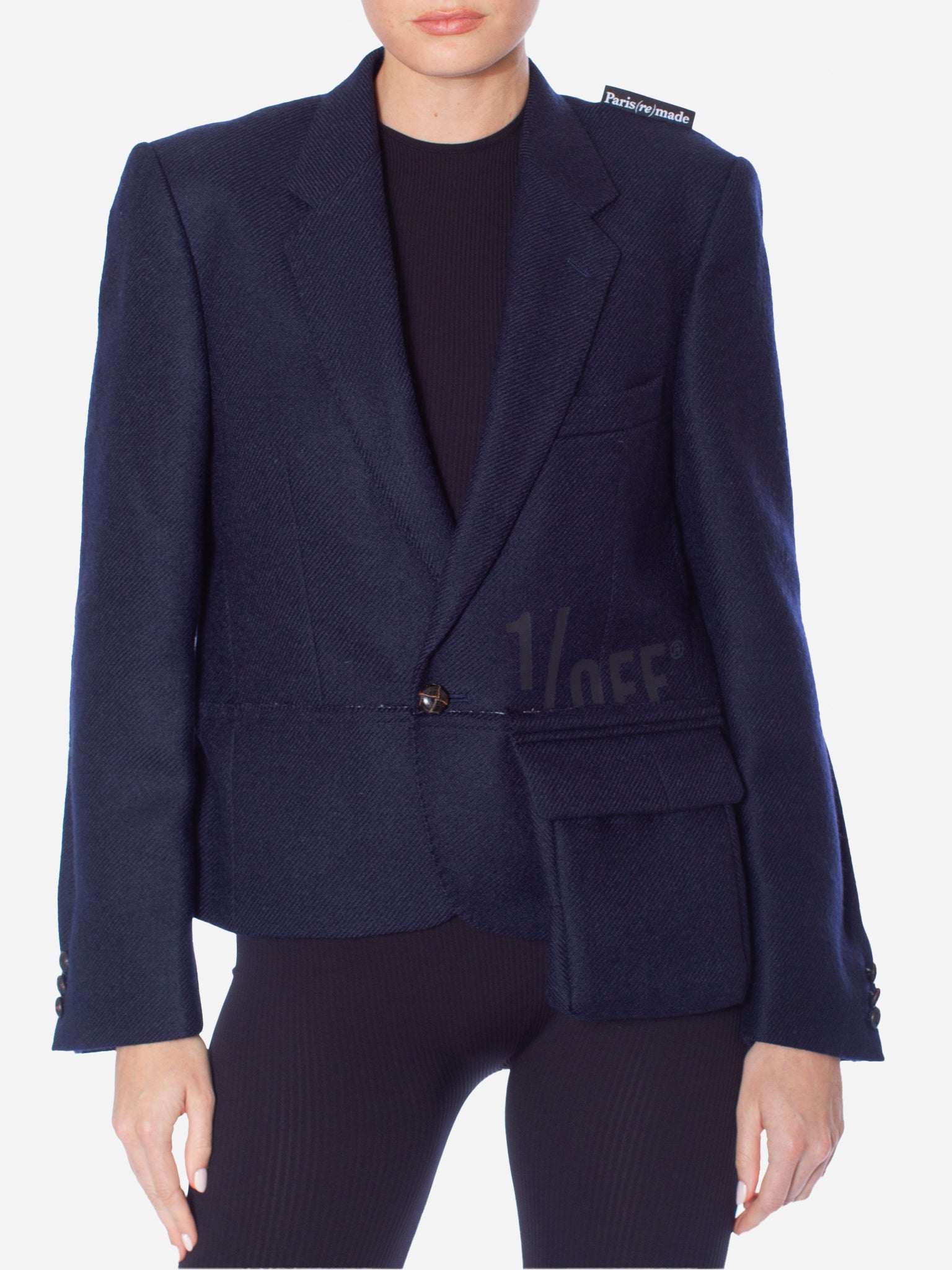 1/OFF PARIS Cropped Midi Pocket Blazer