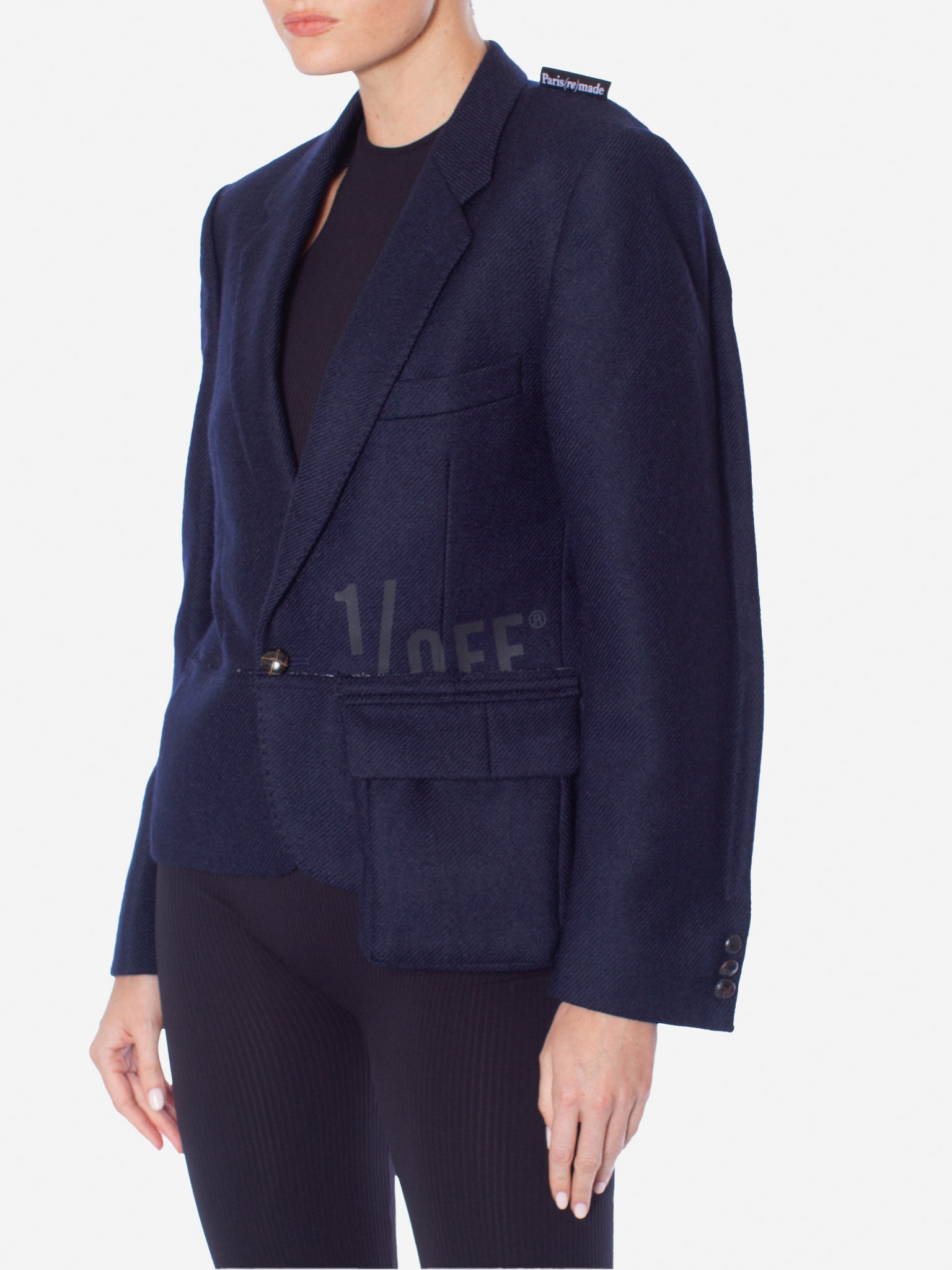 1/OFF PARIS Cropped Midi Pocket Blazer