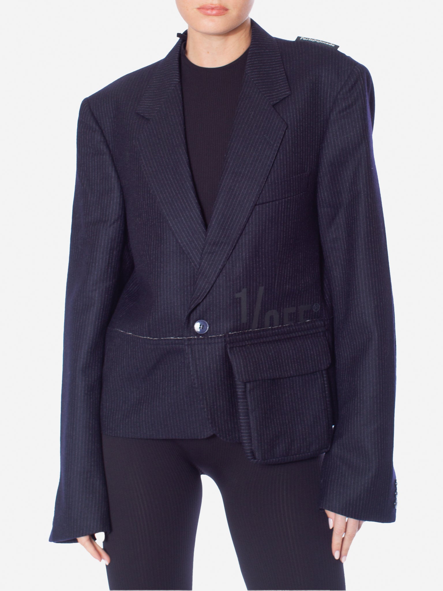 1/OFF PARIS Cropped Midi Pocket Blazer