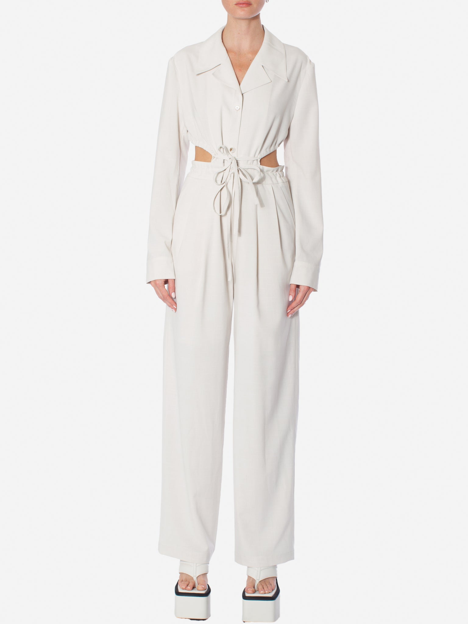 STUDIO J KOO Strap Detailed Jumpsuit