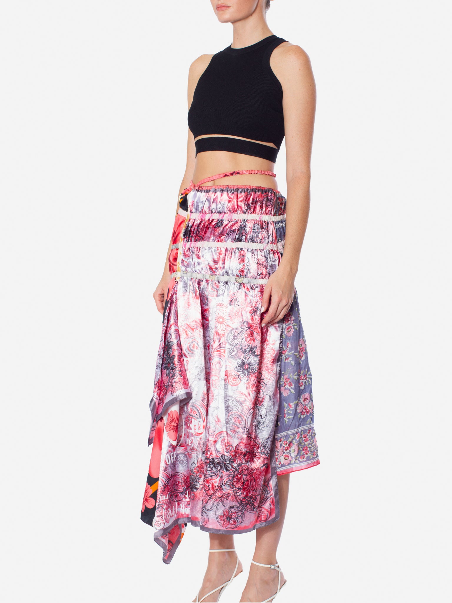 1/OFF PARIS Silk Scarf Elastic Skirt/Dress