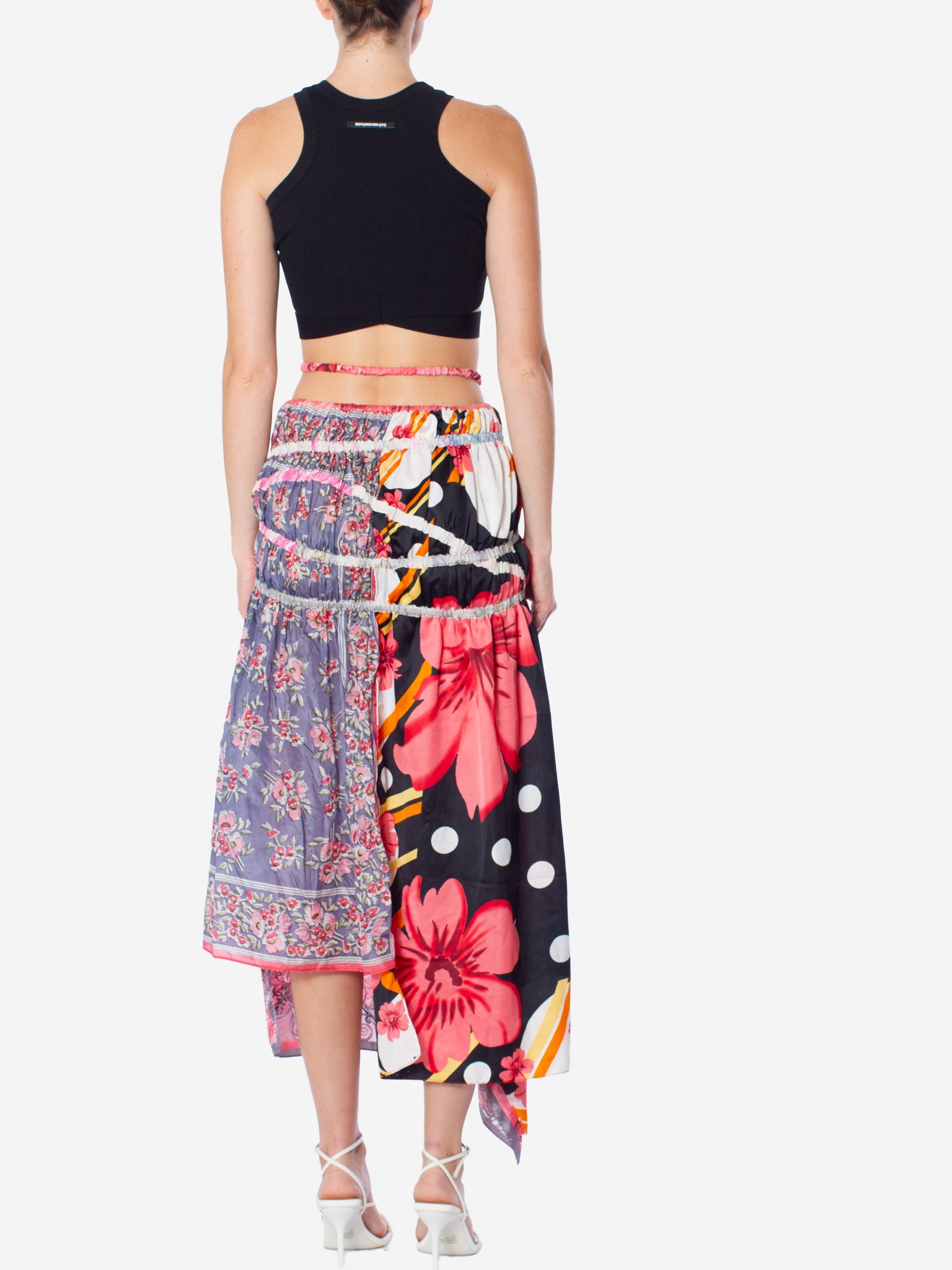 1/OFF PARIS Silk Scarf Elastic Skirt/Dress