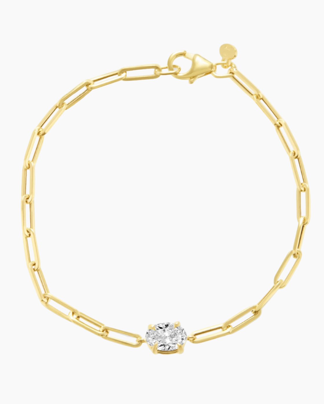 LUMENIRI The Sade Paperclip Solitaire Bracelet
