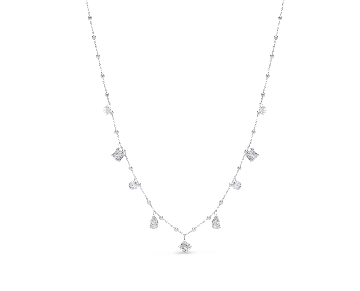 LUMENIRI Mixed Fancy Shapes Dangling Necklace