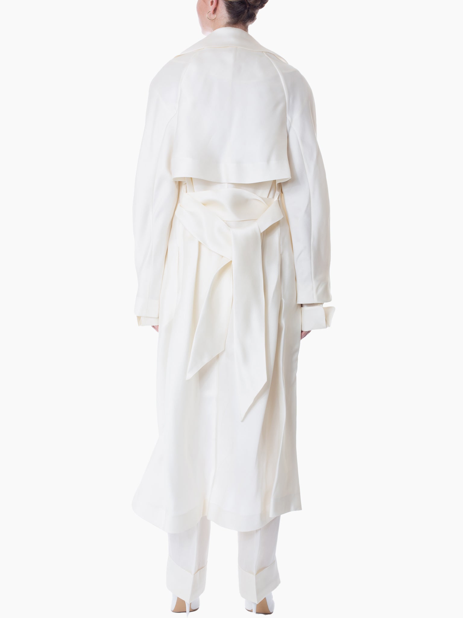 GIA STUDIOS Silk Trench Coat