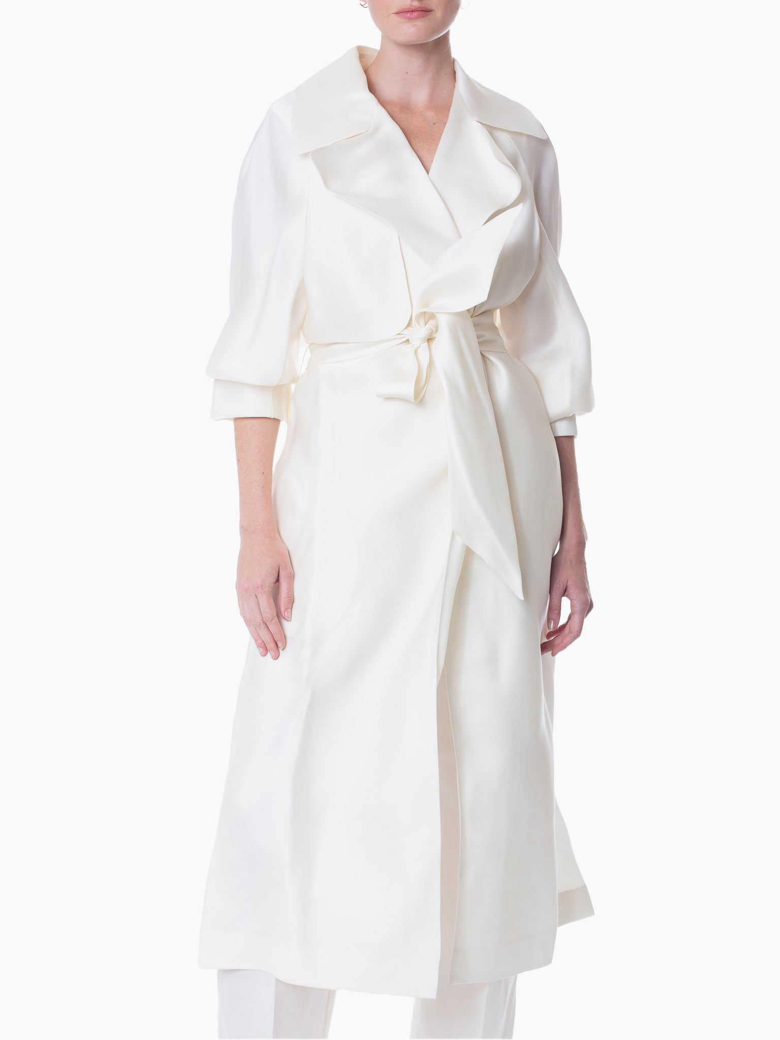 GIA STUDIOS Silk Trench Coat