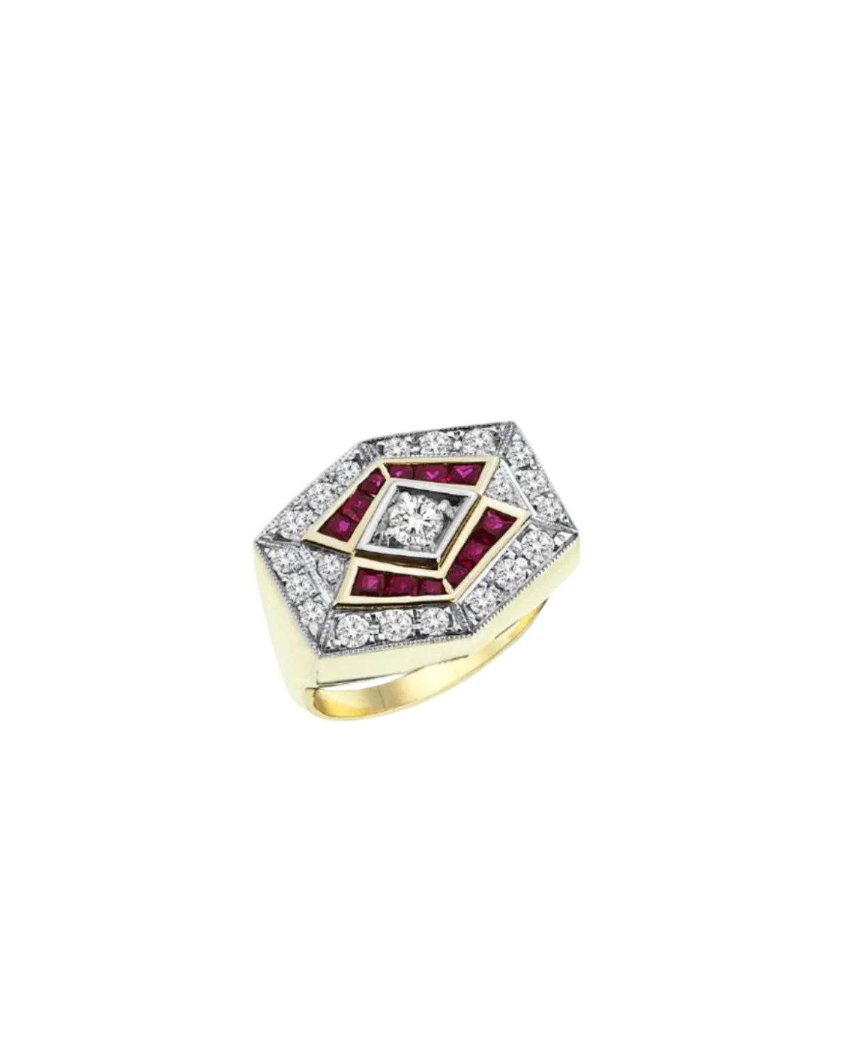 MELIS GORAL Illusion Ruby Ring