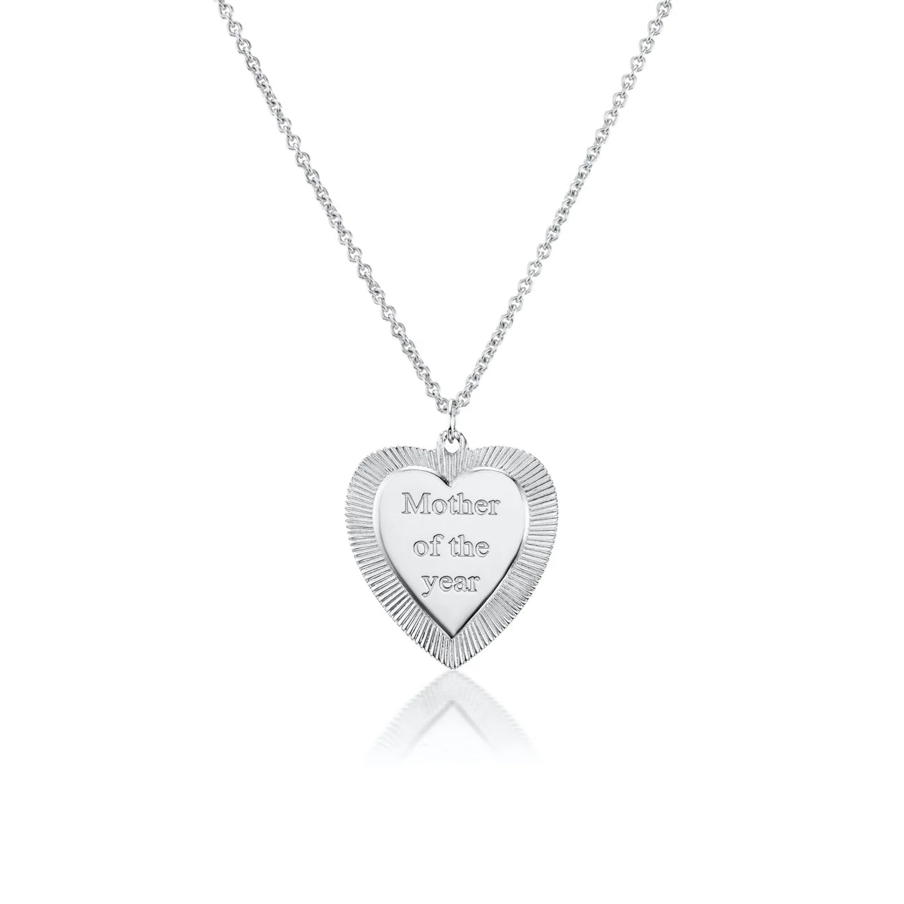 MAD FINE Mother Of The Year Silver Necklace
