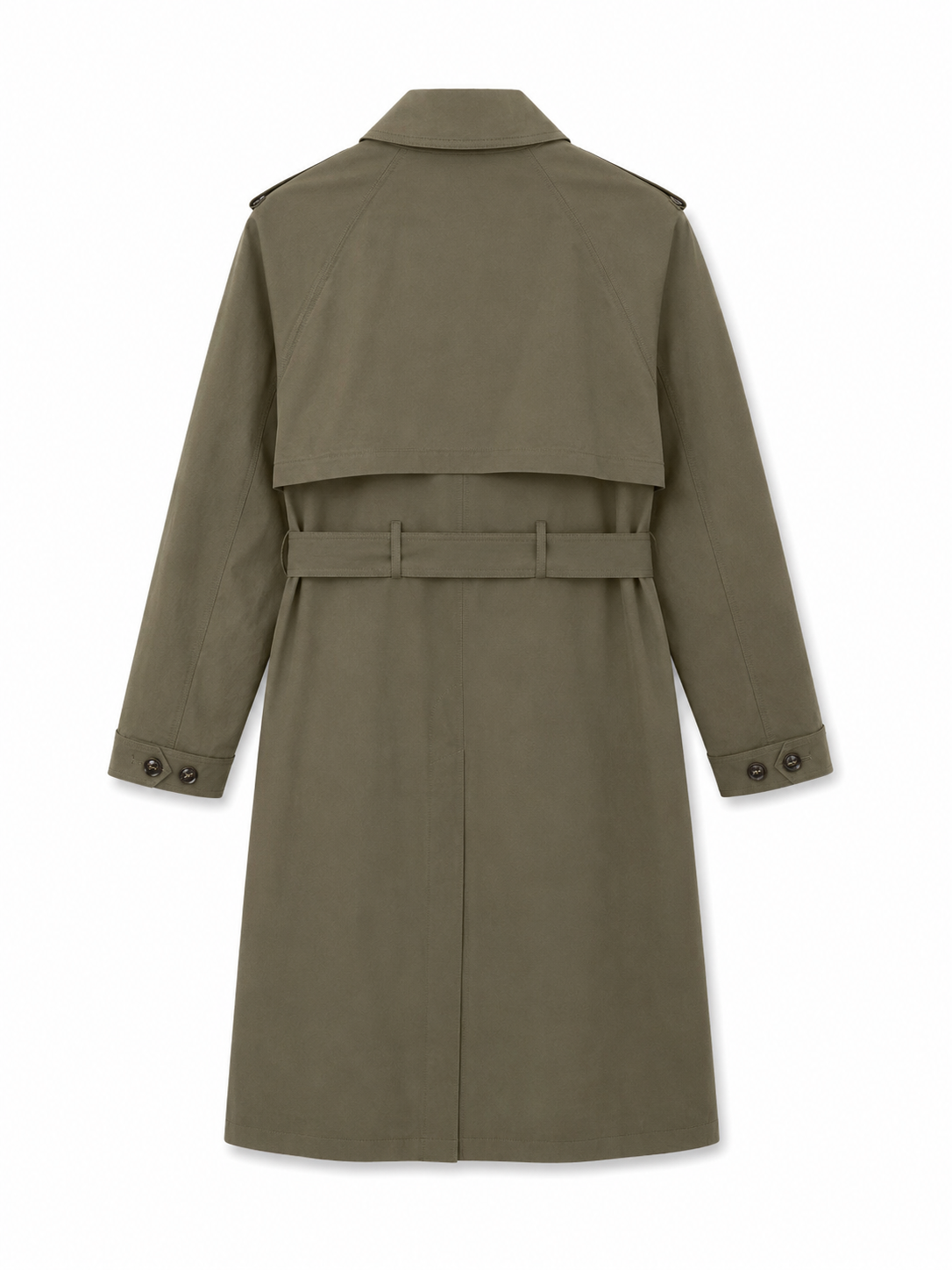 AOTC The Brady Olive Belted Trench Coat