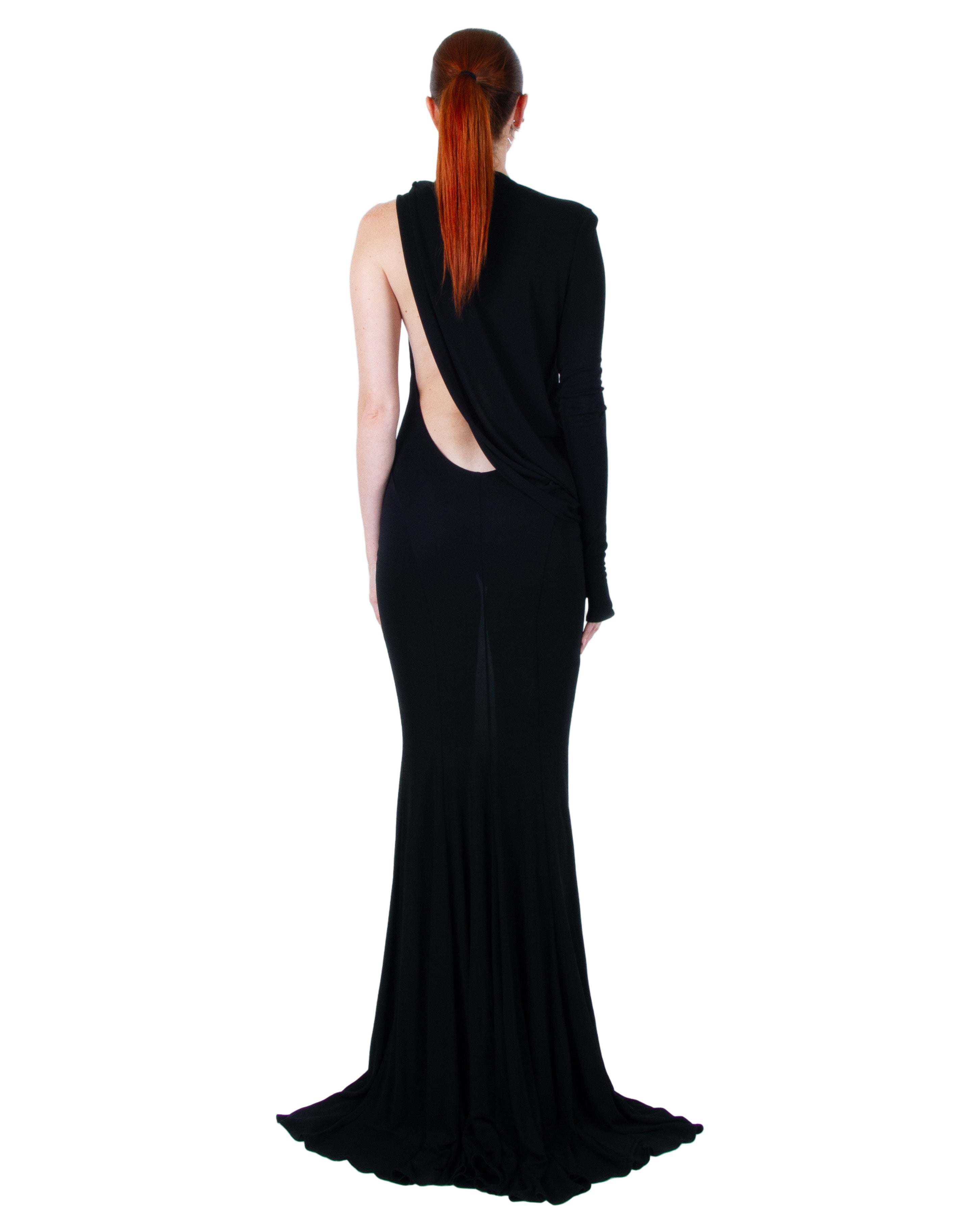 ANDREADAMO Draped Jersey Long Dress