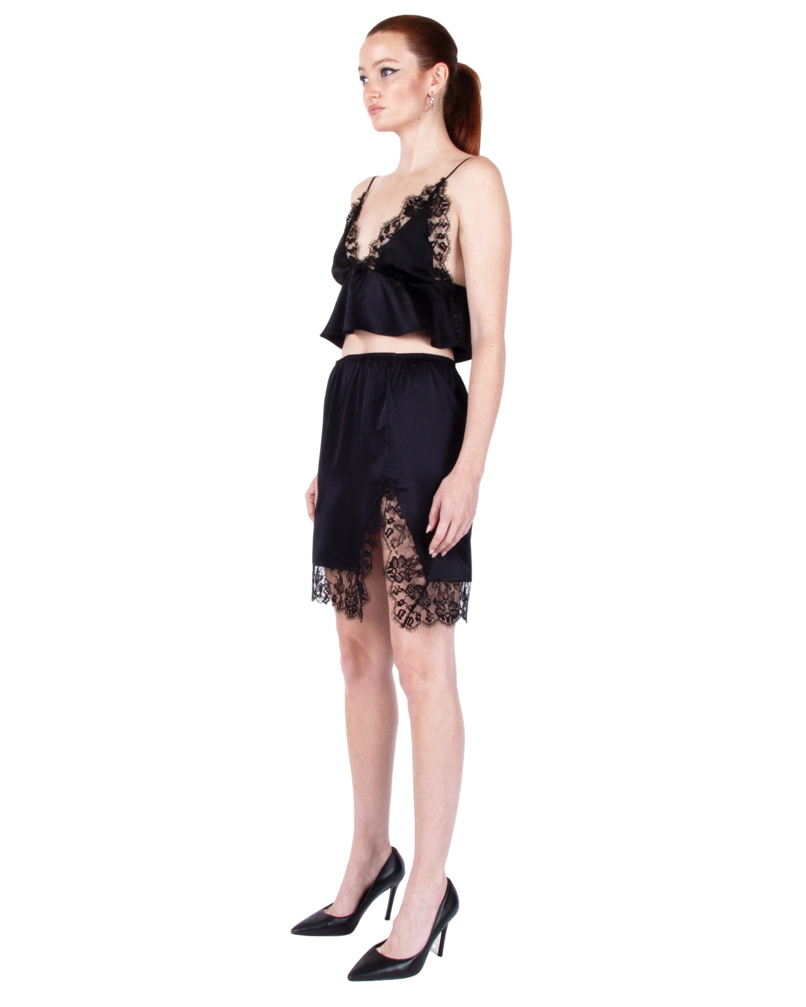 KIKI DE MONTPARNASSE Orchid Cropped Cami