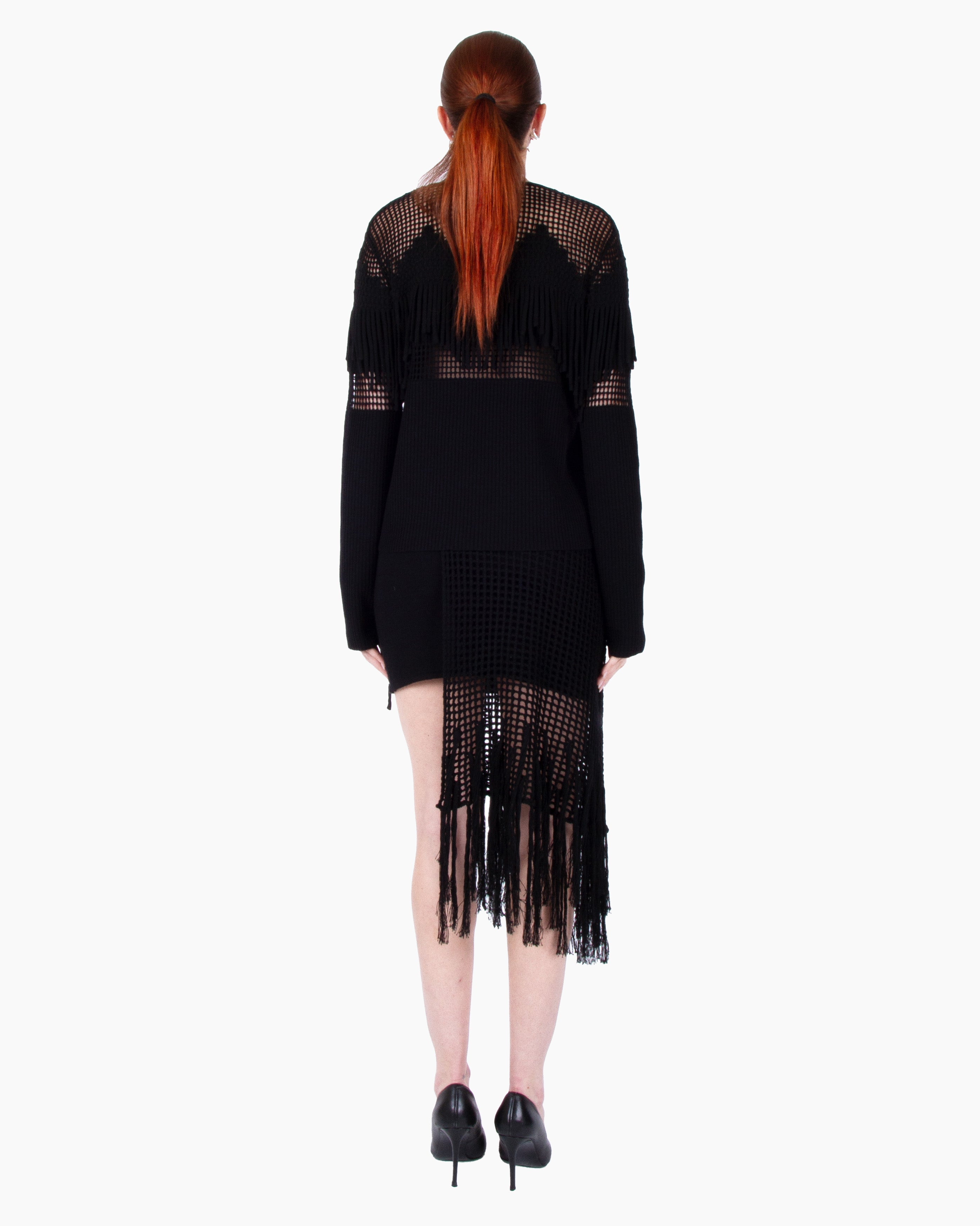 HAN WEN STUDIO Knit Fringe Skirt