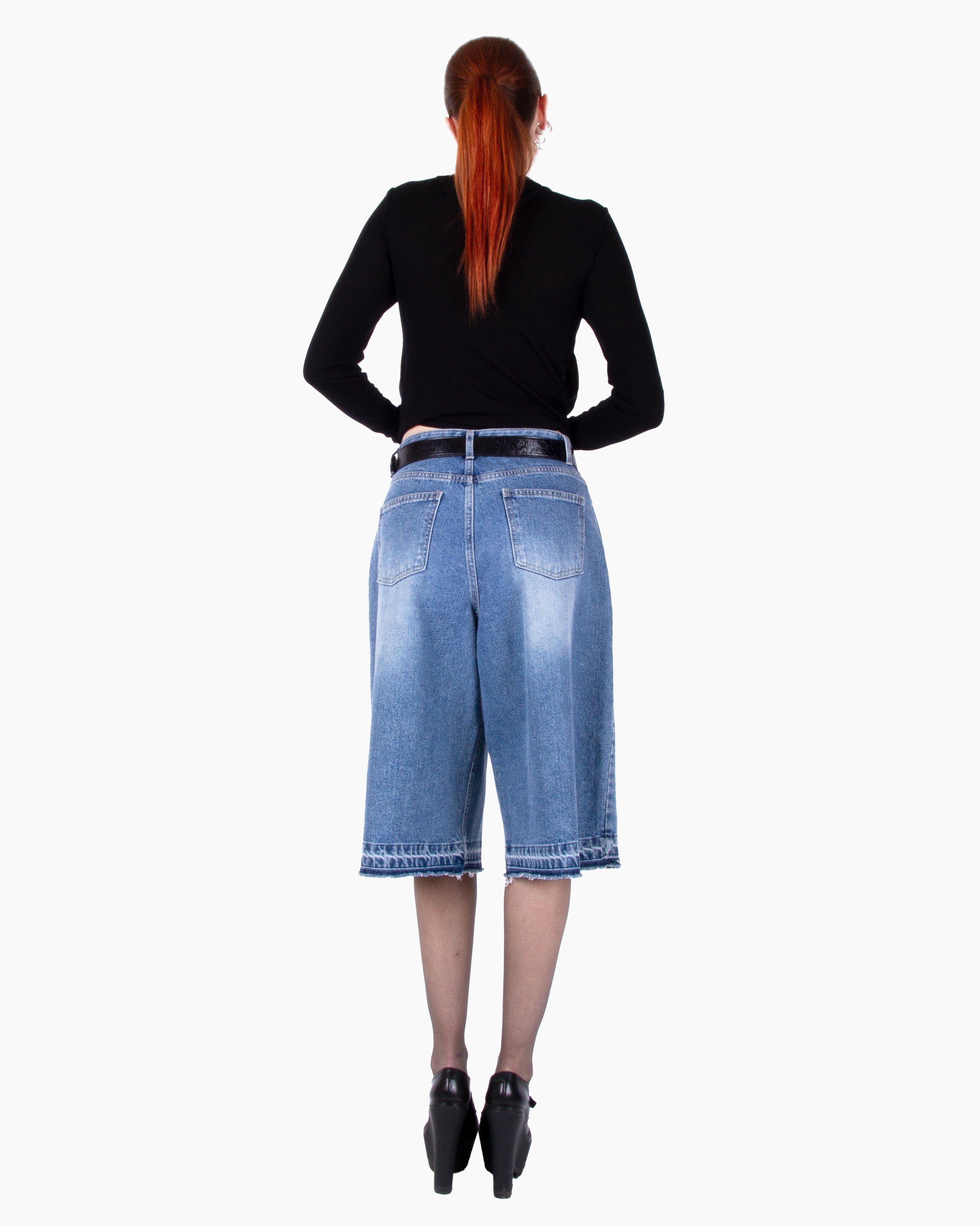 AOTC Poldy Denim Shorts Blue