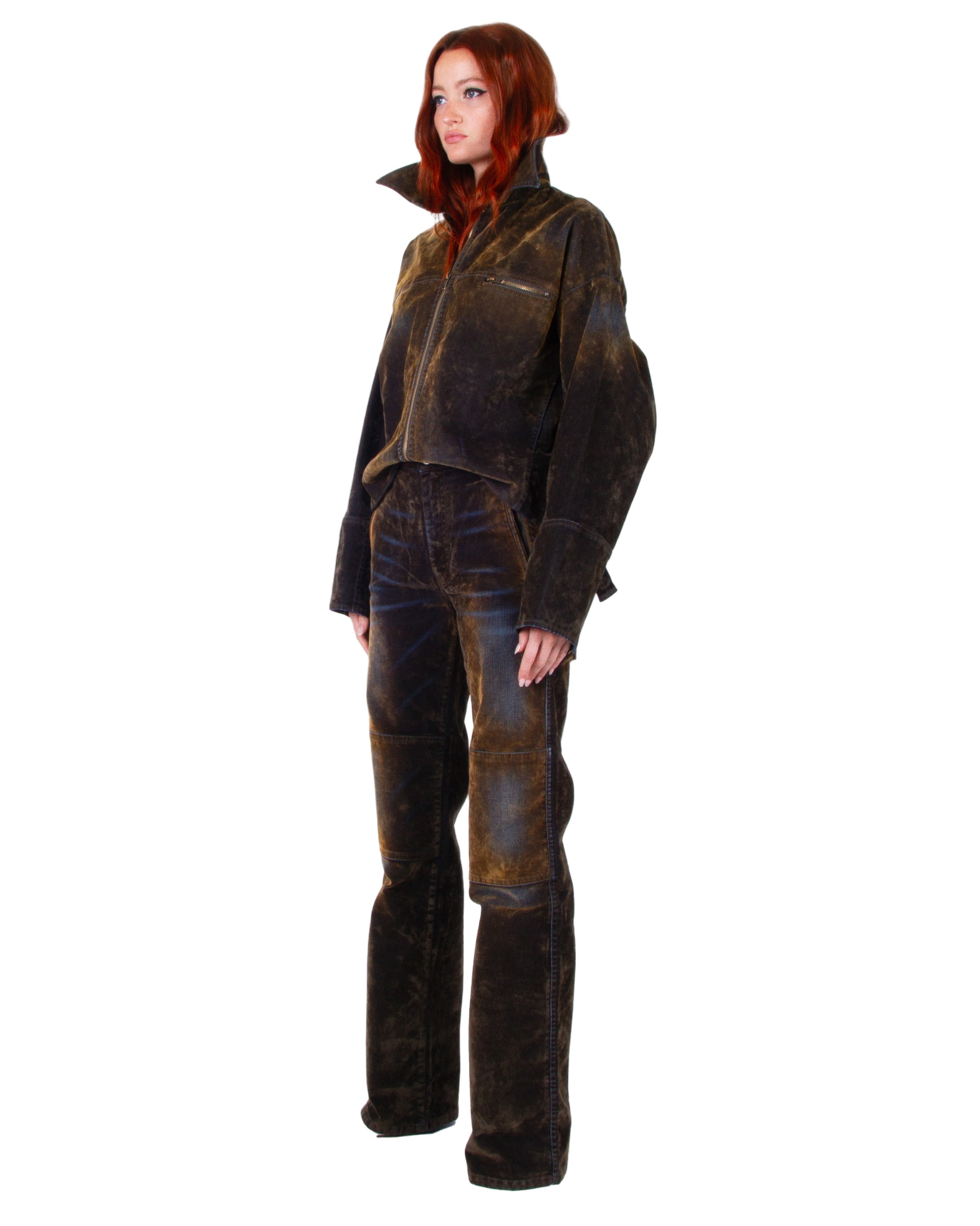 FACON JACMIN Palerma Pants in Brown Velvet