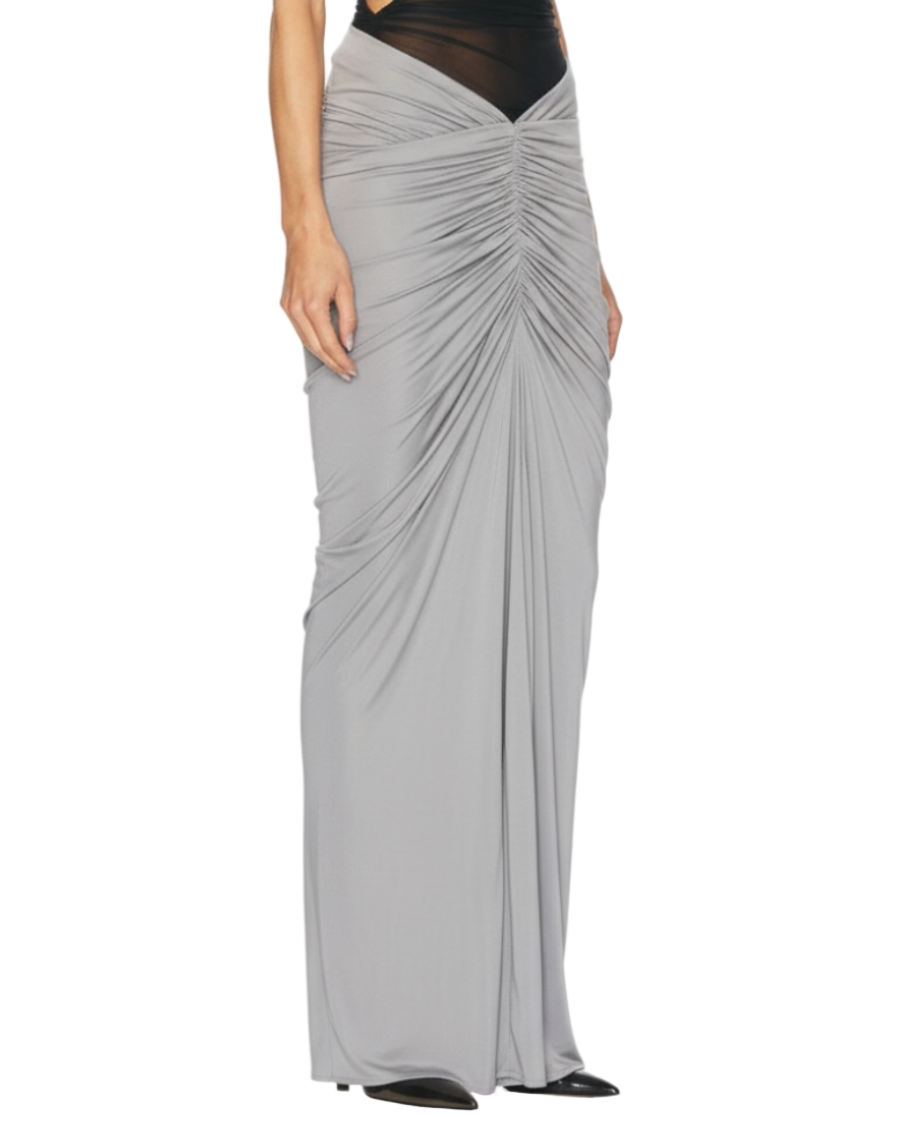 ATLEIN Ruched Pocket Long Skirt