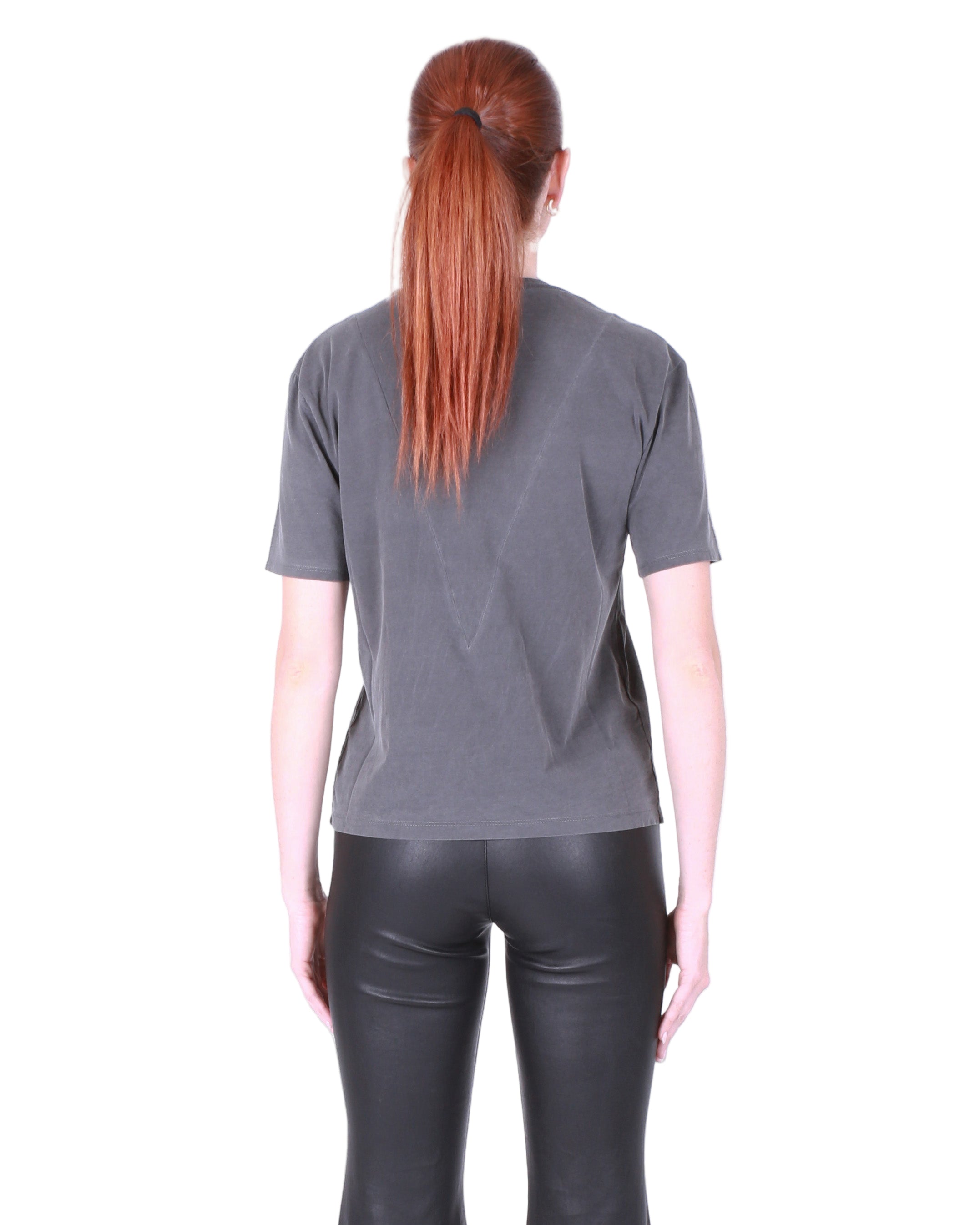 MYLES PRICE Short Sleeve Boxy Tee in Pigment Black