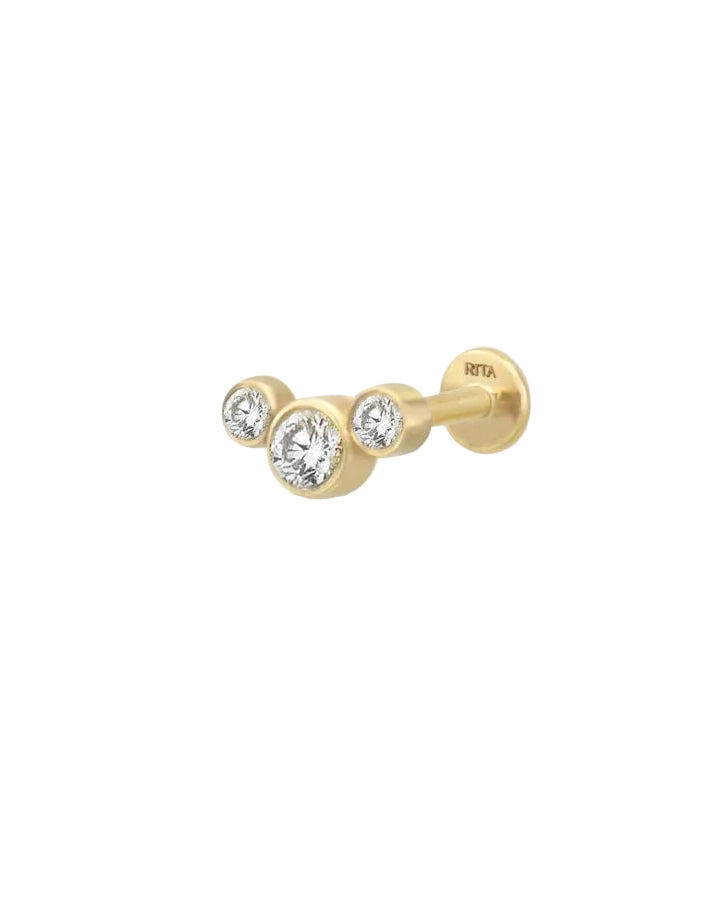 RITA JEWELRY Trio Diamond Piercing