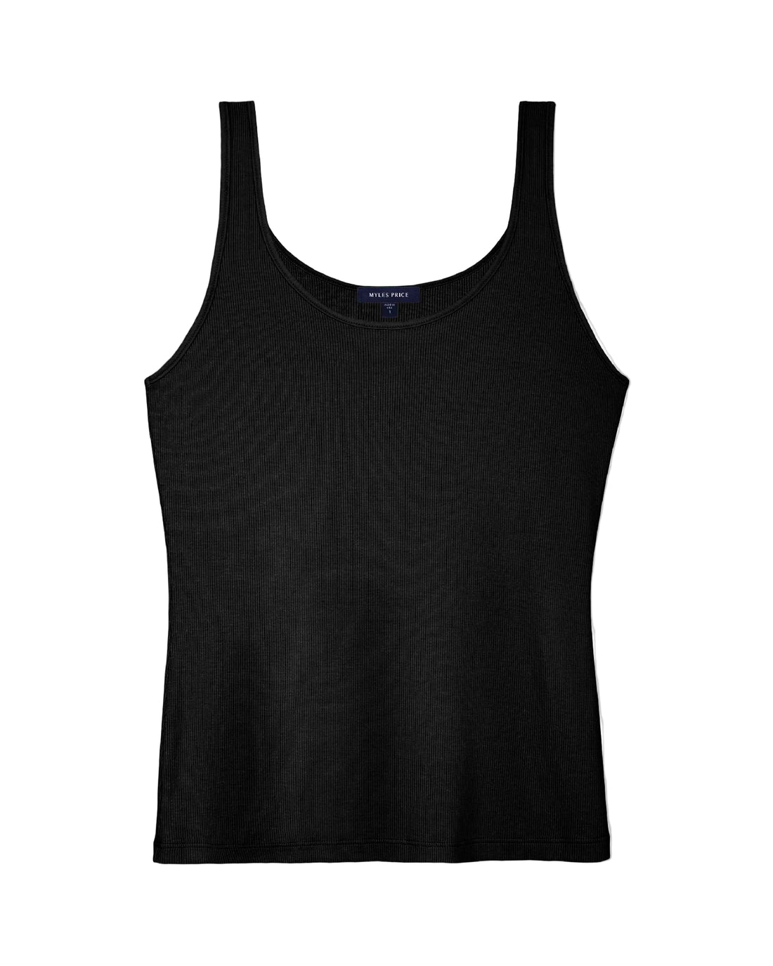 MYLES PRICE MiniRib Tank in Black