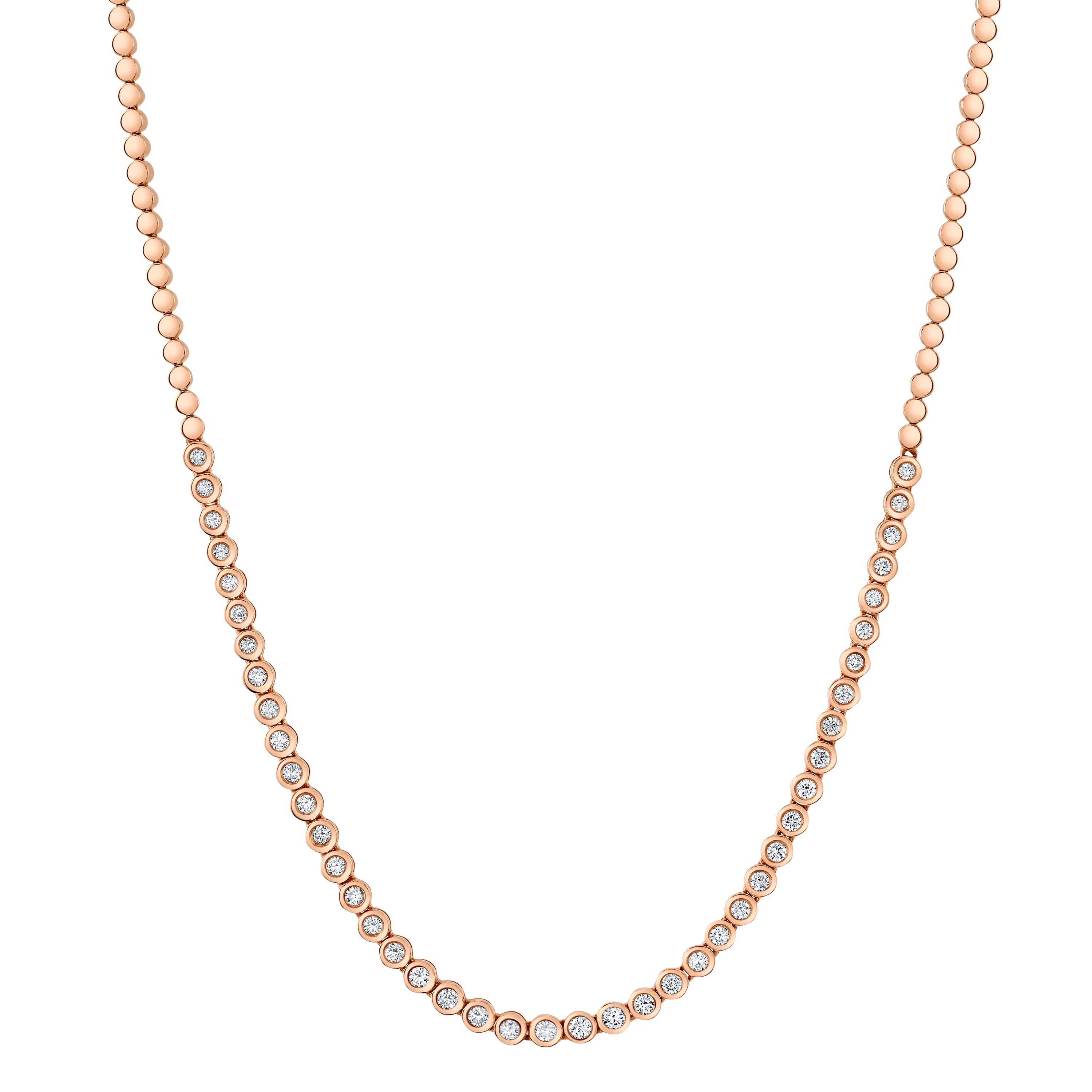 ROSEARK Deux Partial Sparkle Tennis Necklace