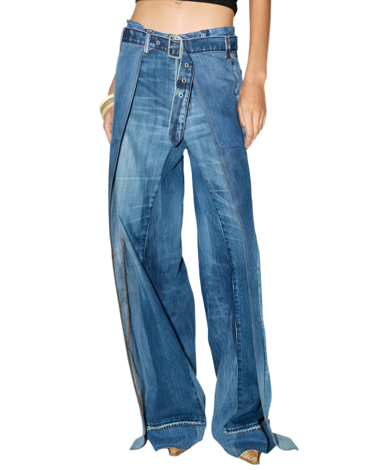 FACON JACMIN Palm Springs Denim Pants