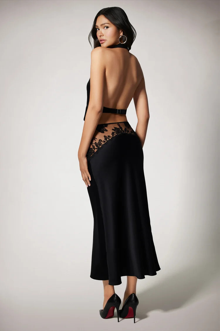KIKI DE MONTPARNASSE Sabine Lace Midi Skirt