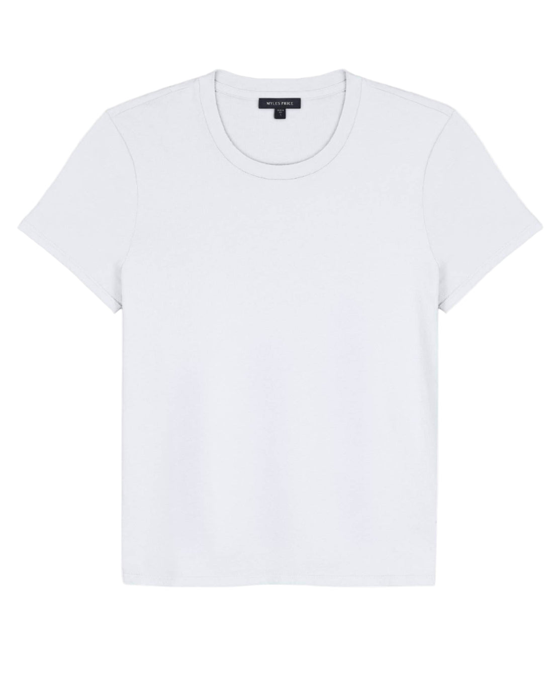 MYLES PRICE Short Sleeve Crew Neck Mini Jersey Tee in Black