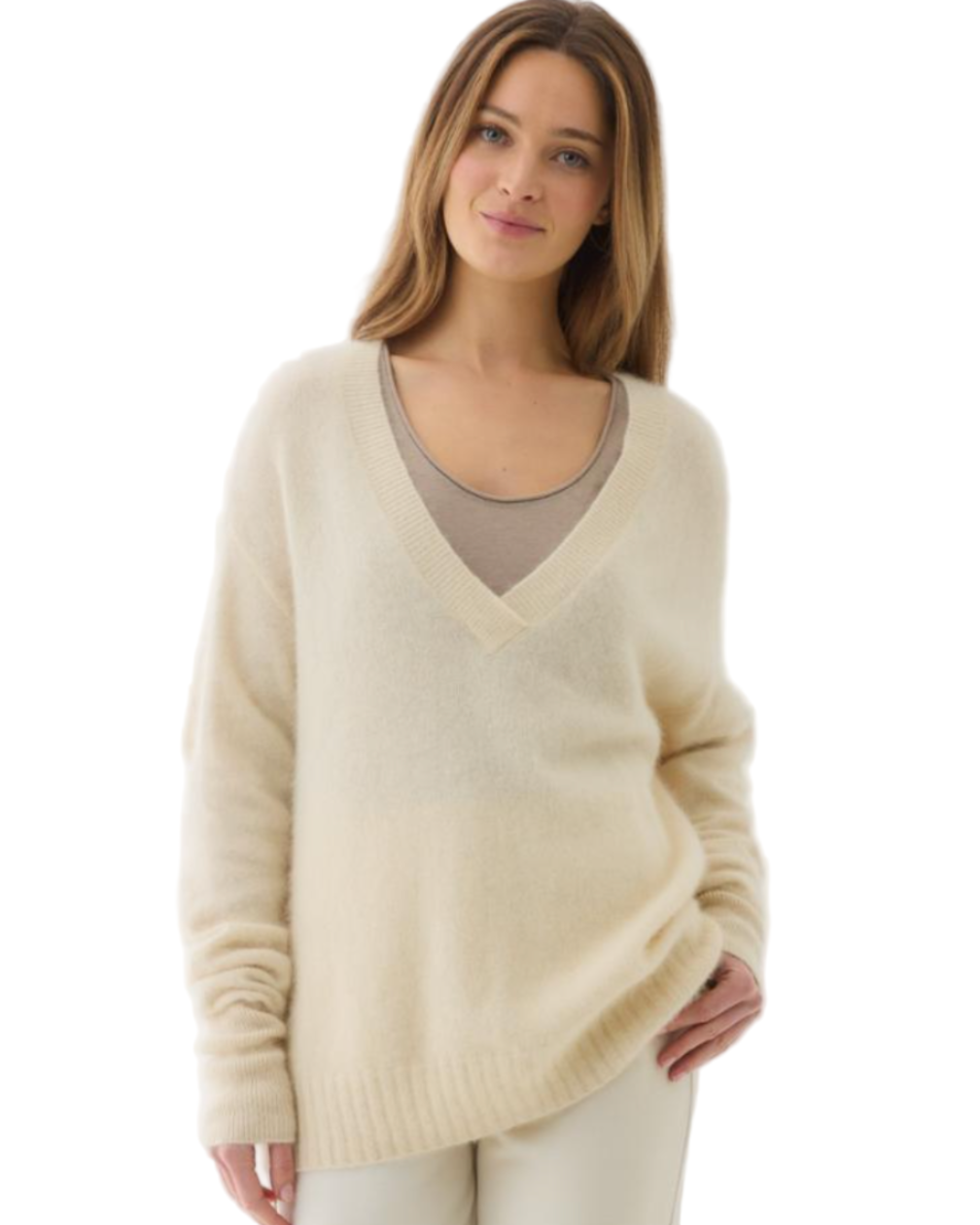 MAJESTIC FILATURES Long Sleeve V-Neck Sweater