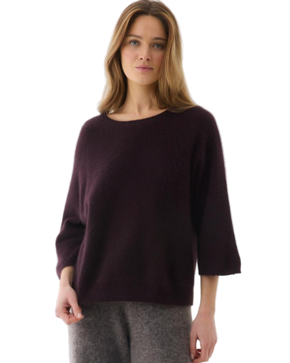 MAJESTIC FILATURES 3/4 Sleeve Crewneck