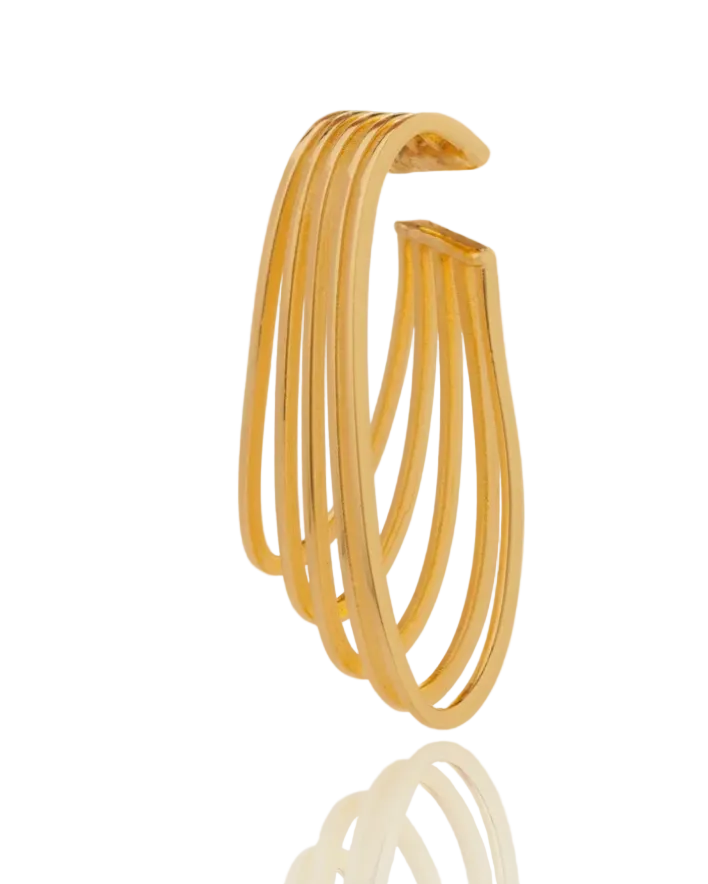 FEDERICA TOSI Ear Cuff La Cage Gold