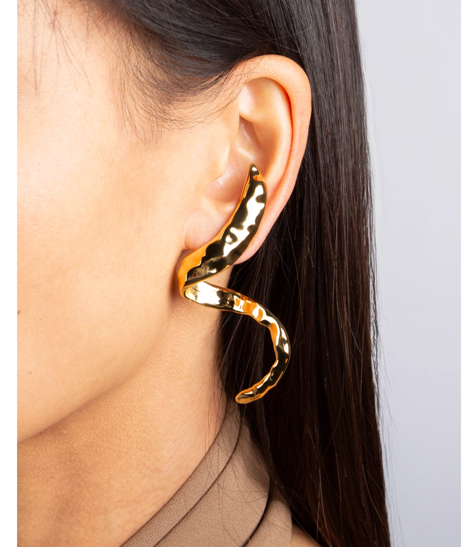FEDERICA TOSI Snake Earring Gold