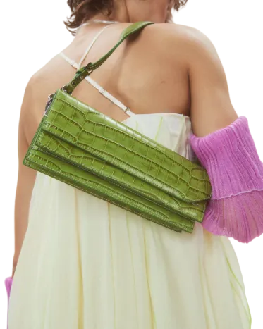 HAN WEN STUDIO Naomi Croc Slim Bag