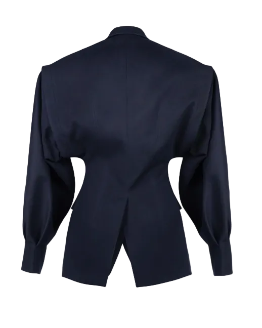 SITUATIONIST Dark Blue Cashmere Jacket