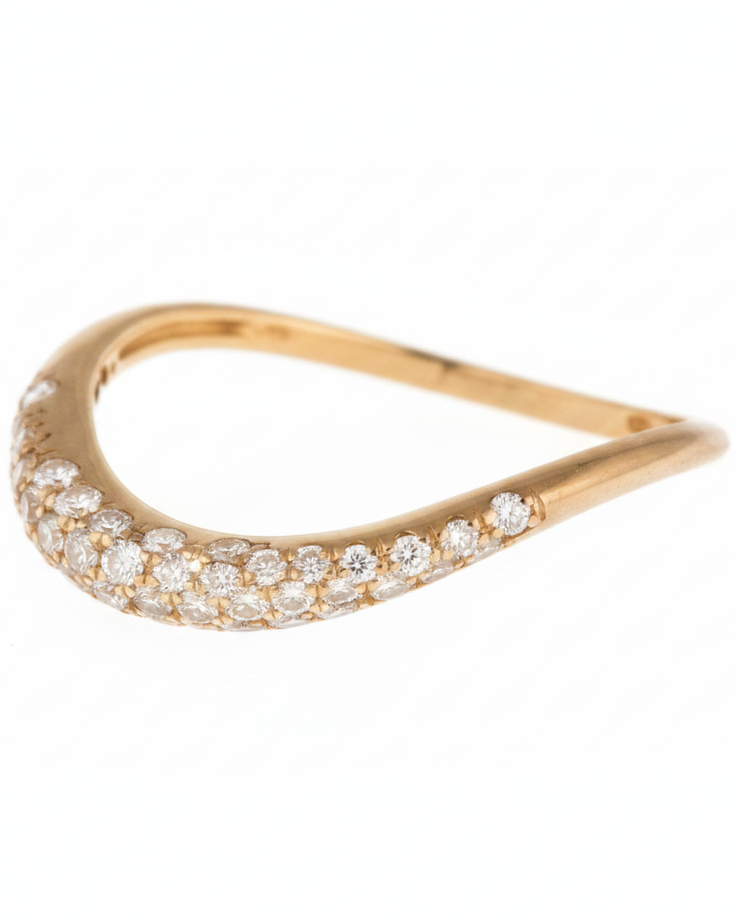 TALES OF STONES Diamond Stackable Gold Ring
