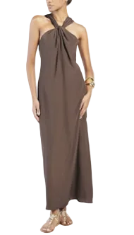 FEDERICA TOSI Halter Neck Tie Dress