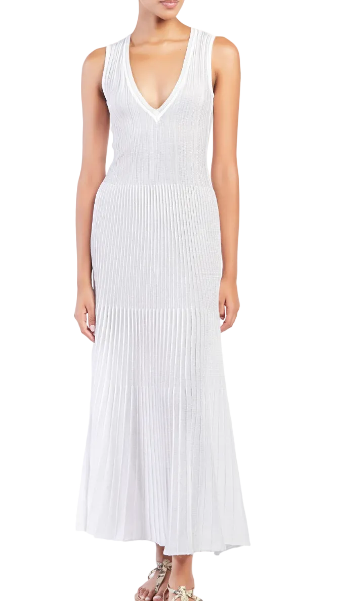 FEDERICA TOSI Scoop Neck Midi Dress