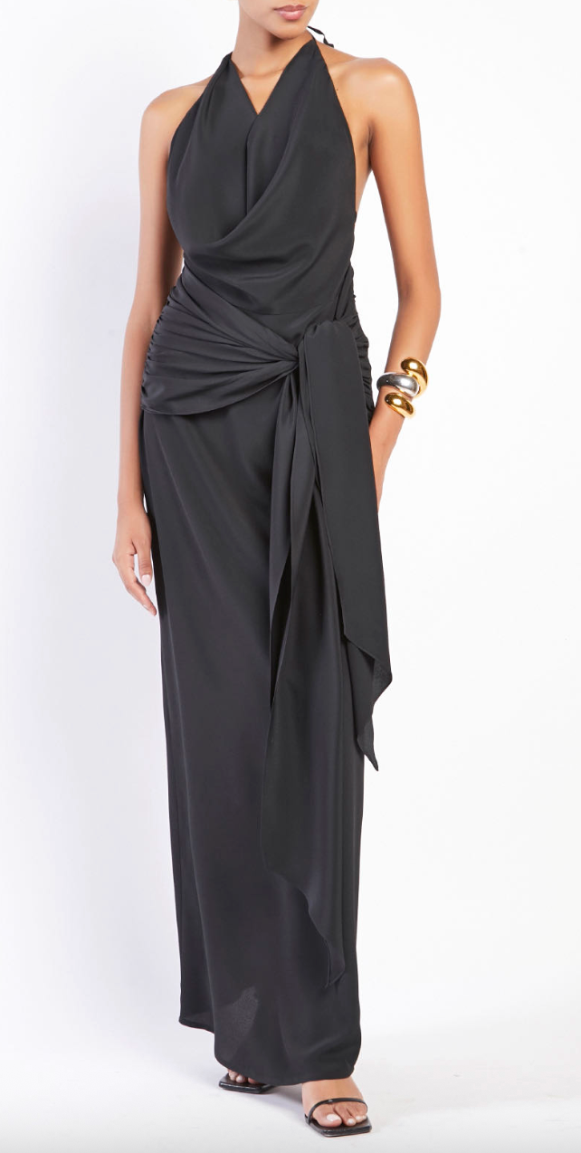 FEDERICA TOSI Halter Maxi Tie Dress