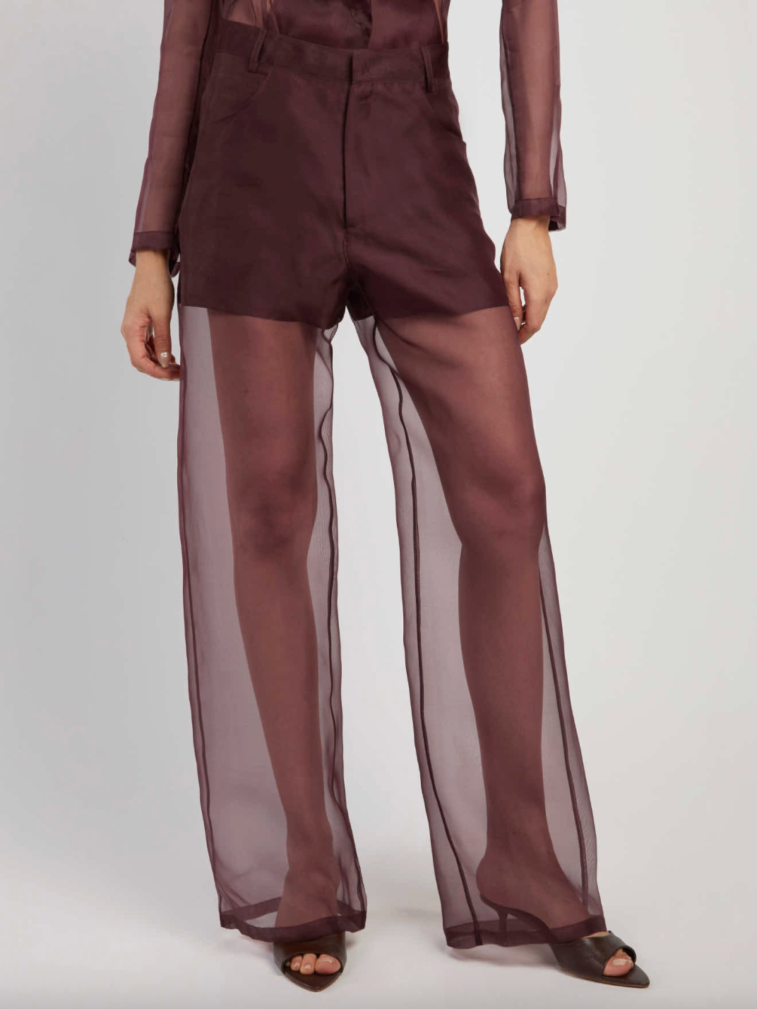 FEDERICA TOSI Organza Wide leg Pants