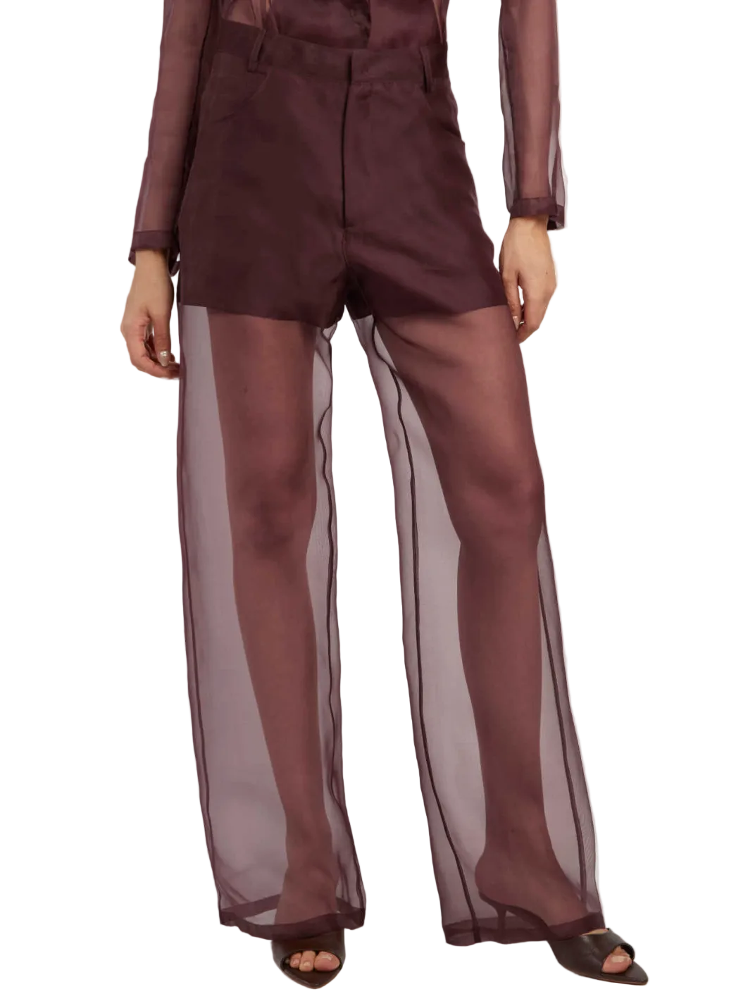FEDERICA TOSI Organza Wide leg Pants