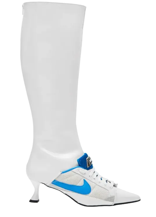 ANCUTA SARCA Furiosa White Knee High Boots