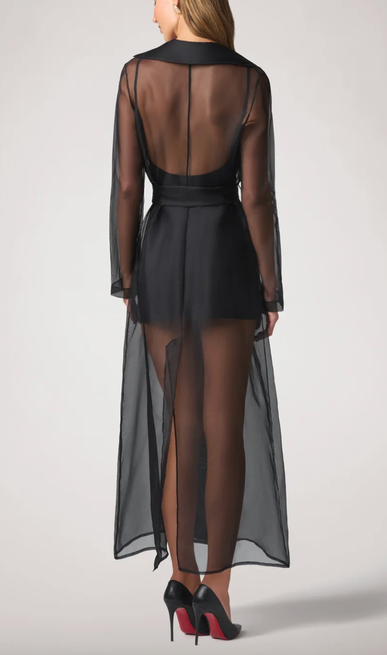 KIKI DE MONTPARNASSE Soie Organza Trench