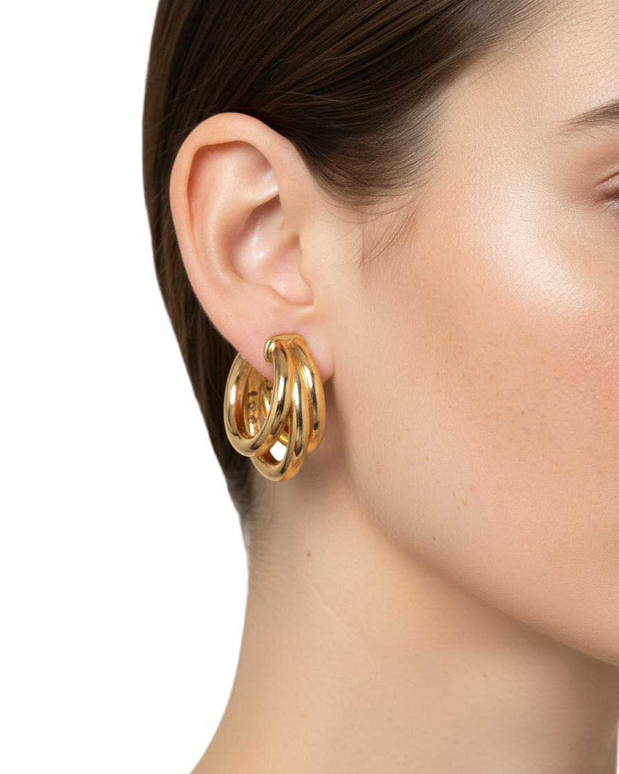 FEDERICA TOSI Ale Ear Cuff in Gold