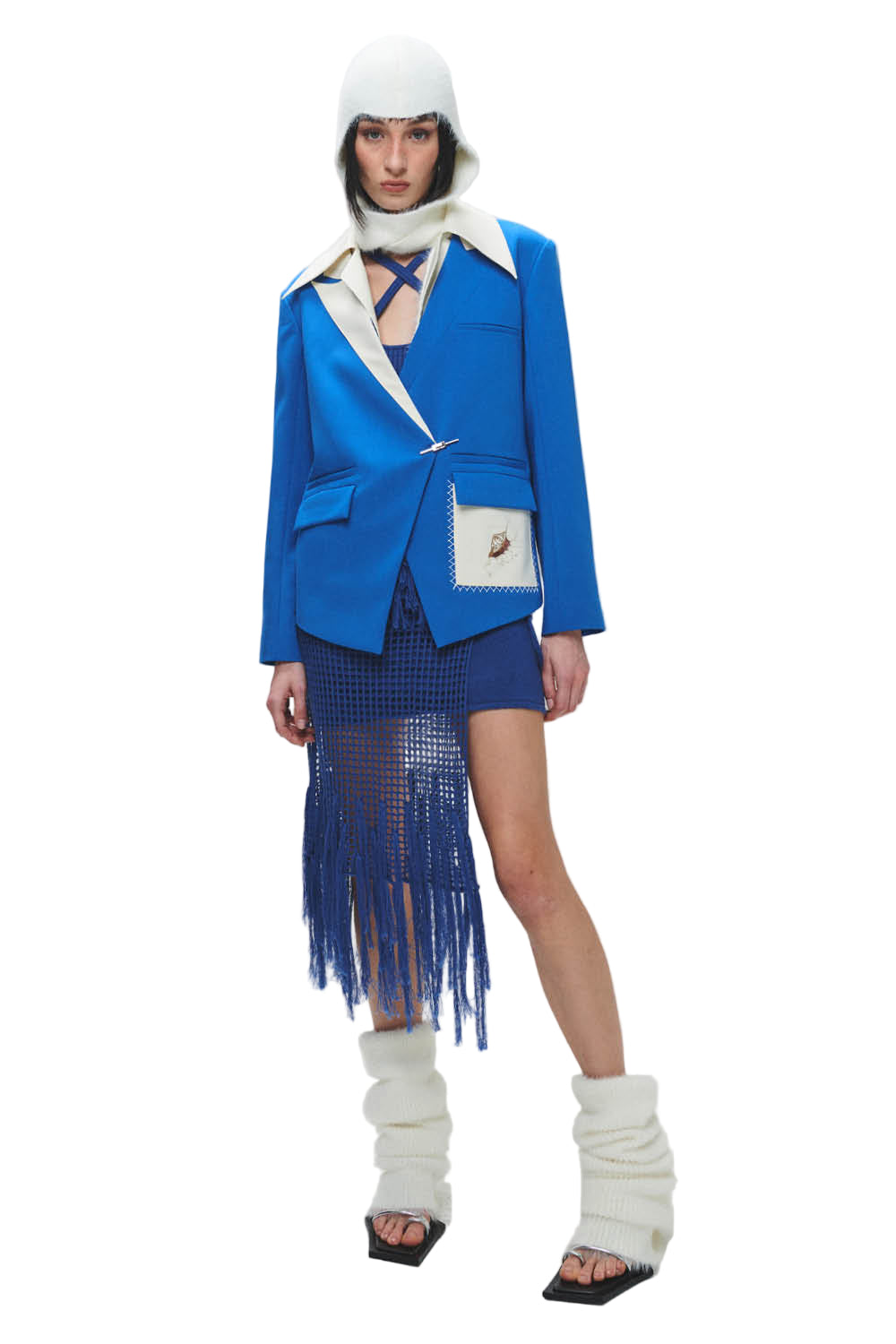 HAN WEN STUDIO Seashell Embroidered Blazer