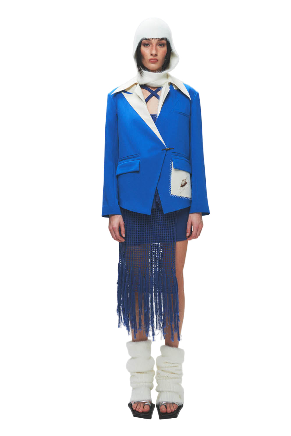 HAN WEN STUDIO Seashell Embroidered Blazer